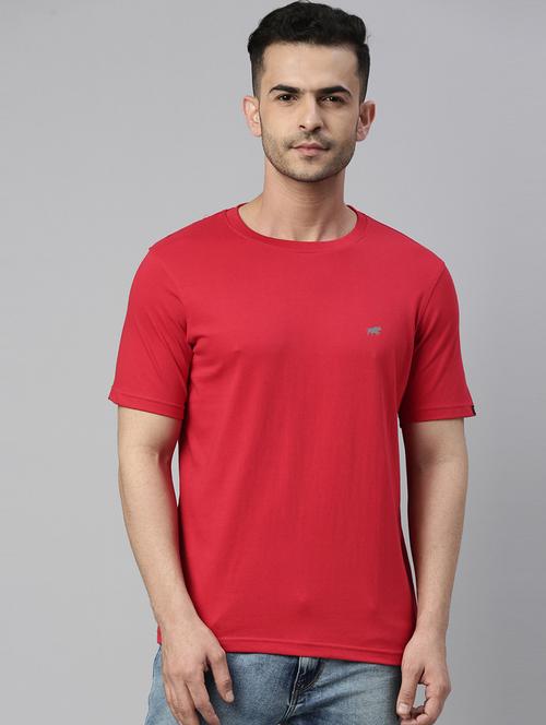 men round neck plain t-shirt - 21334885 - Standard Image - 0