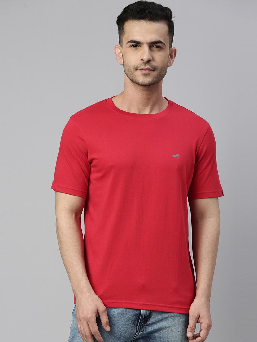men round neck plain t-shirt - 21334885 - Zoom Image - 0