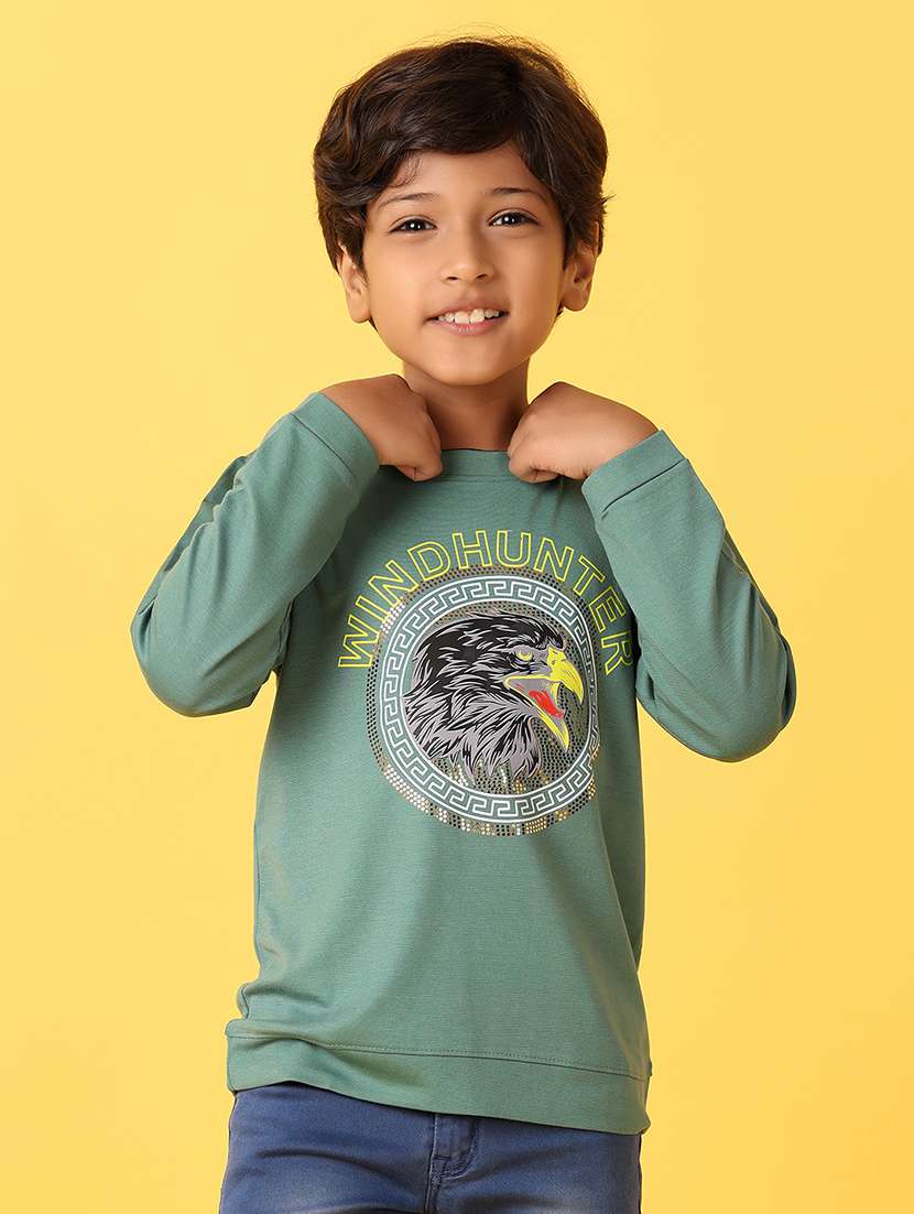 boys long sleeves printed t-shirt