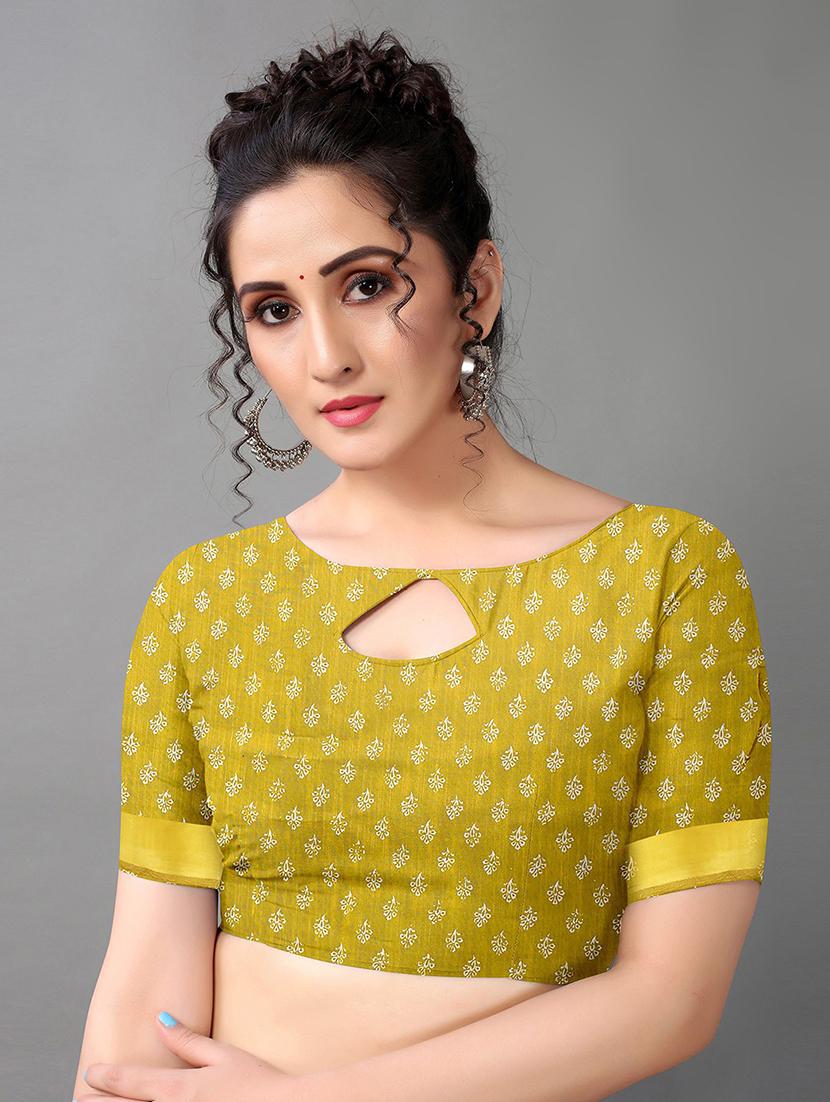 women printed saree with blouse - 21337542 - Standard Image - 2