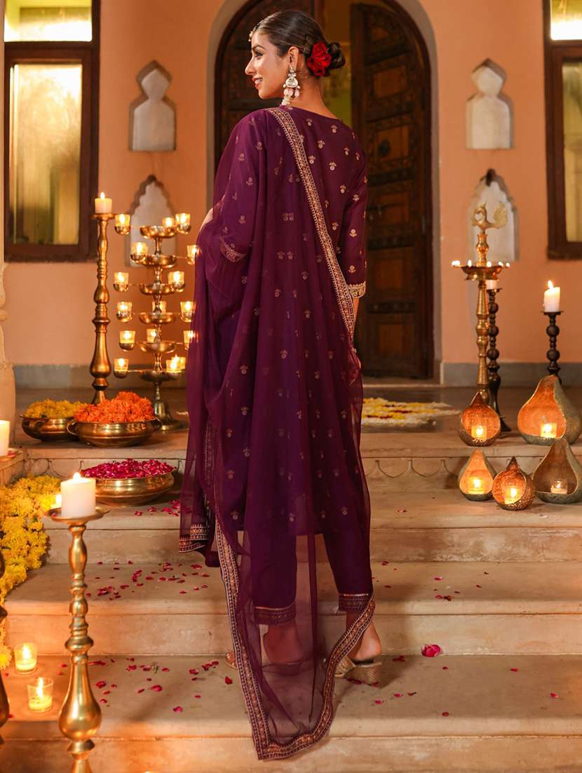 women kurta pant set with dupatta - 21337650 -  Standard Image - 2