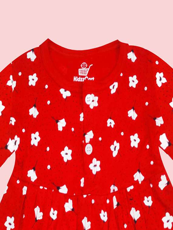 girls printed cotton frock - 21338275 -  Standard Image - 2