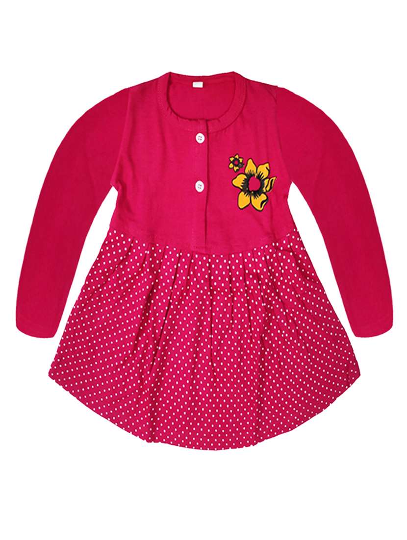 girls multicolored set of 2 printed frock - 21338301 -  Standard Image - 2