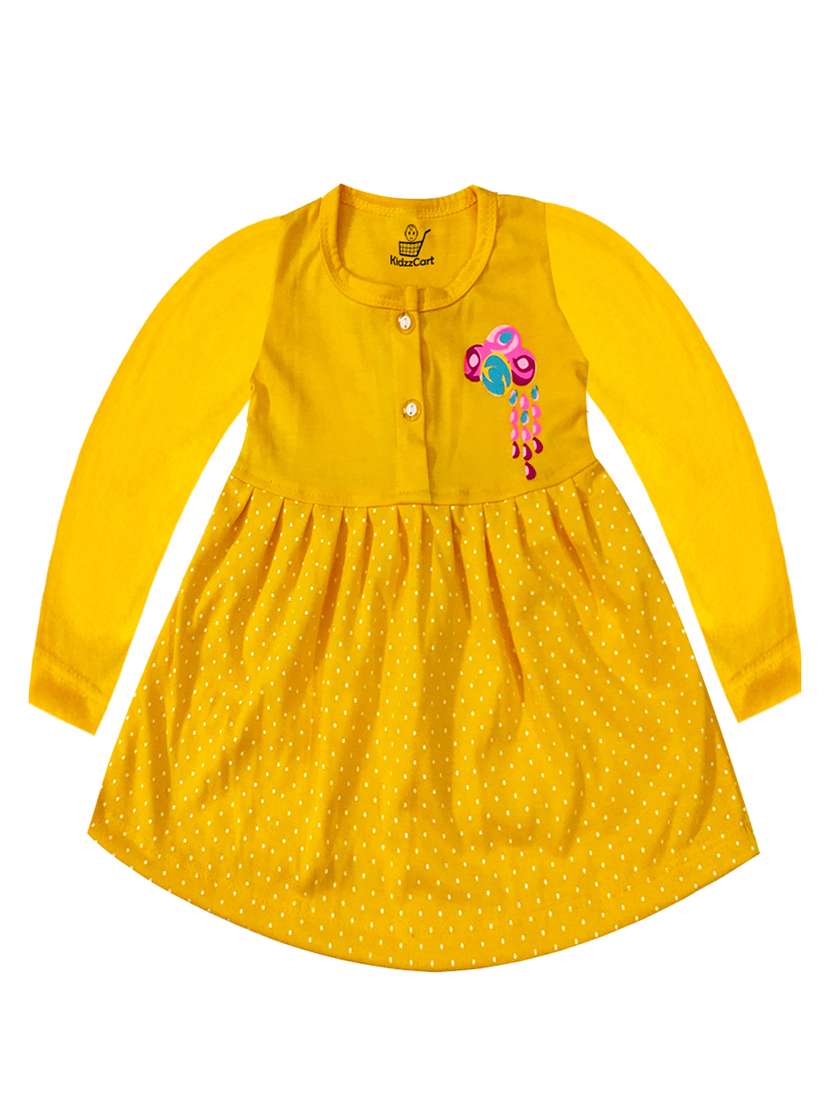 girls multicolored set of 2 printed frock - 21338312 -  Standard Image - 2