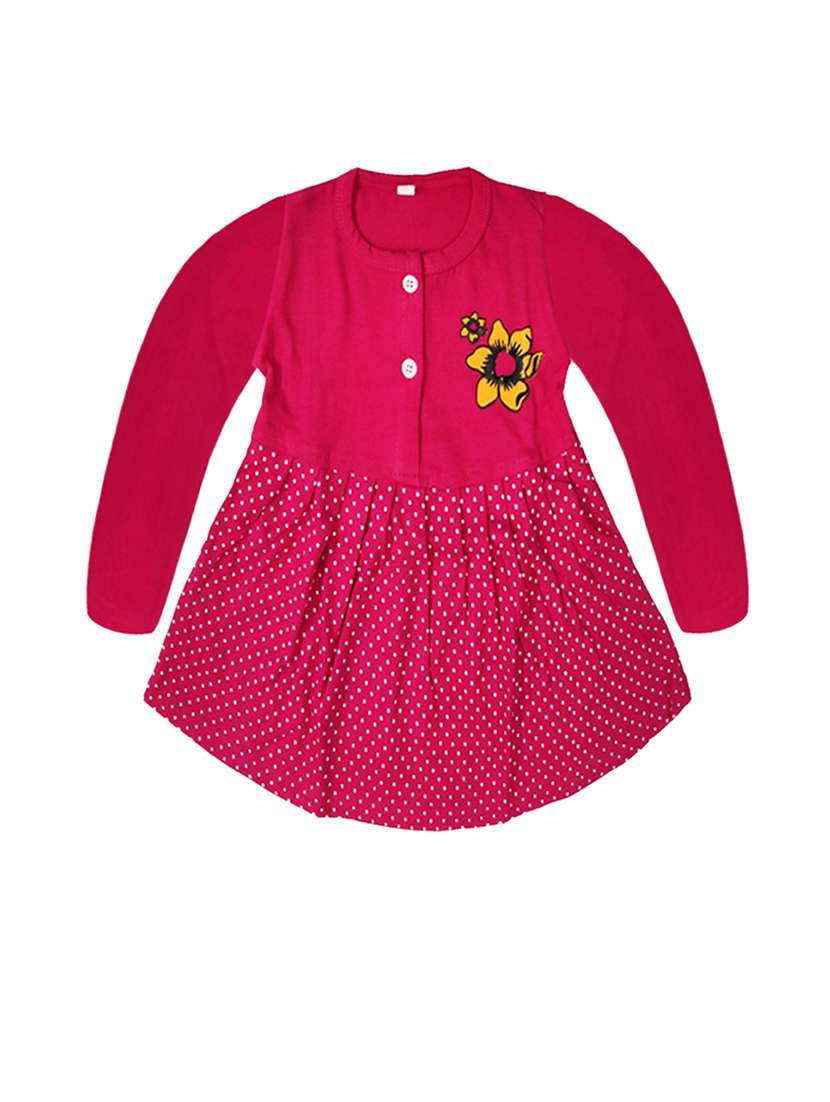 pack of 2 printed cotton blend frock - 21338323 -  Standard Image - 2