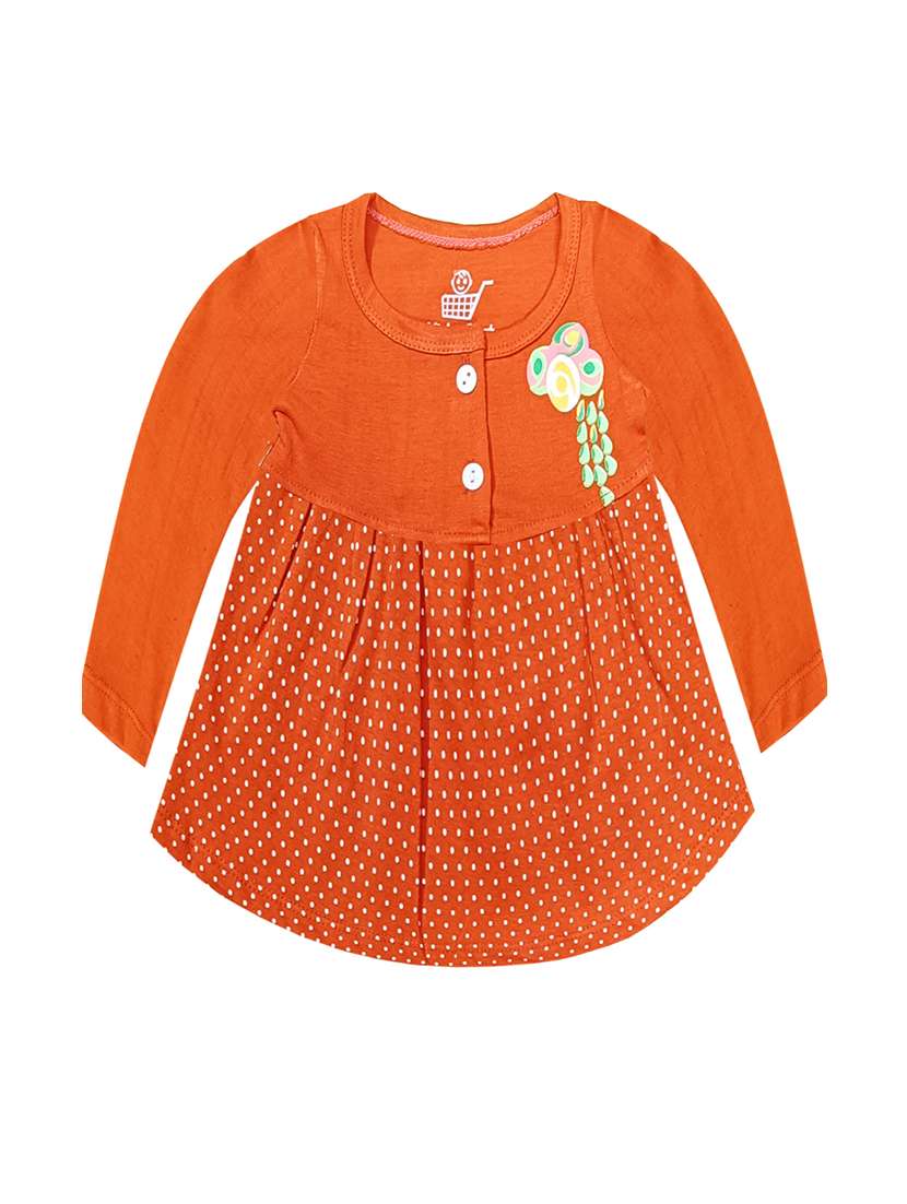 pack of 2 printed cotton blend frock - 21338325 -  Standard Image - 2