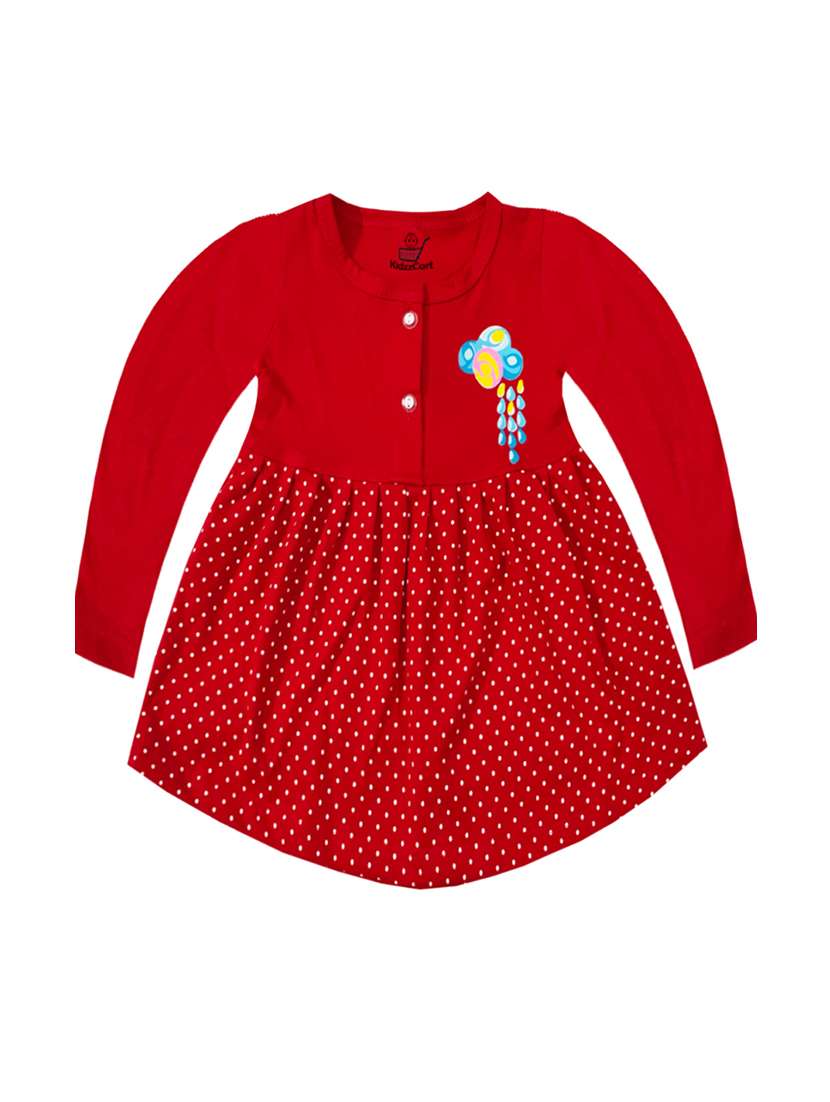 pack of 3 printed cotton blend frock - 21338338 -  Standard Image - 2