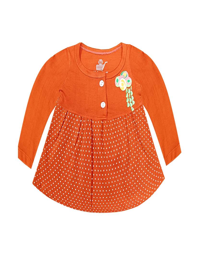 pack of 3 printed cotton blend frock - 21338366 -  Standard Image - 2