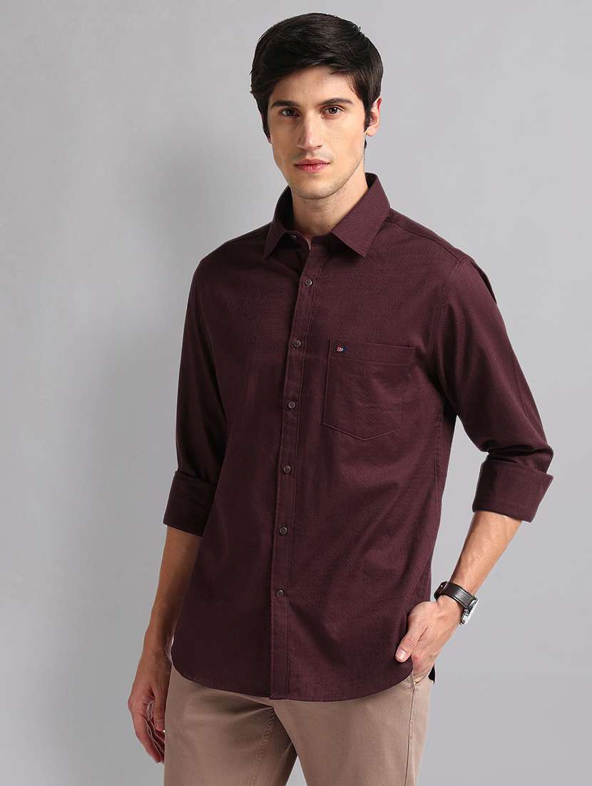 men solid cotton casual shirt