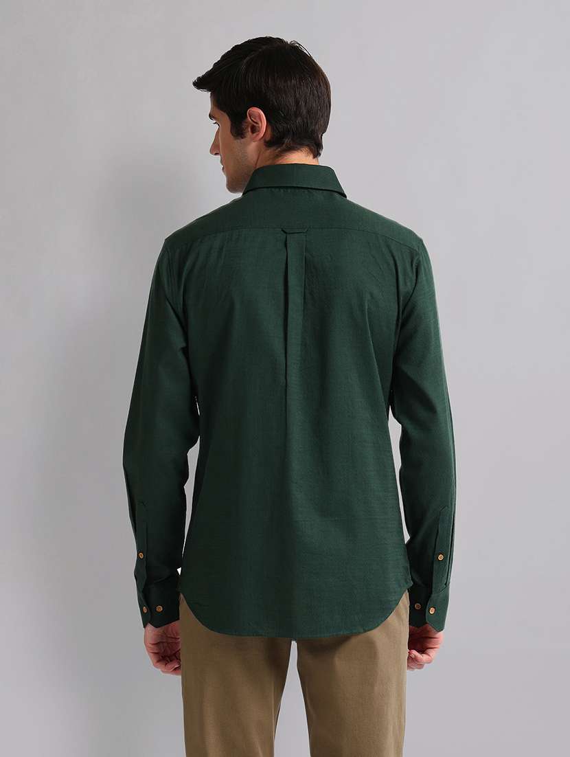 men long sleeve solid casual shirt - 21338393 -  Standard Image - 2