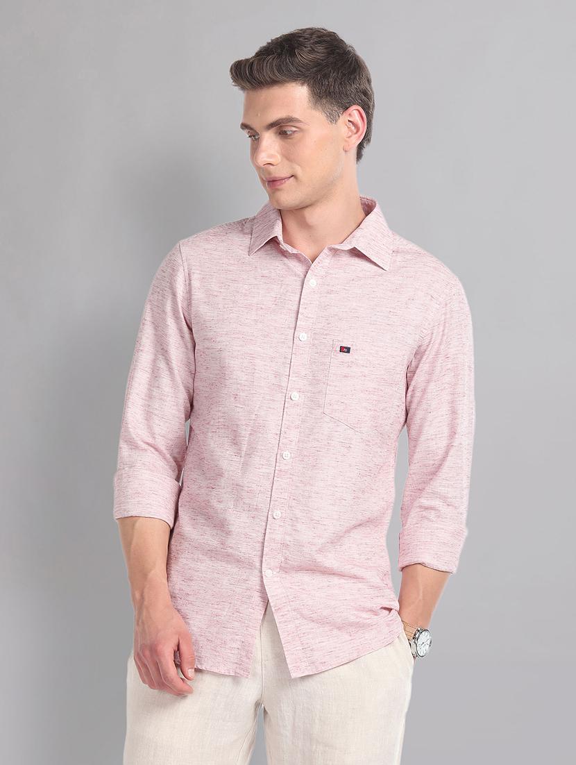 men solid cotton casual shirt - 21338395 -  Zoom Image - 0
