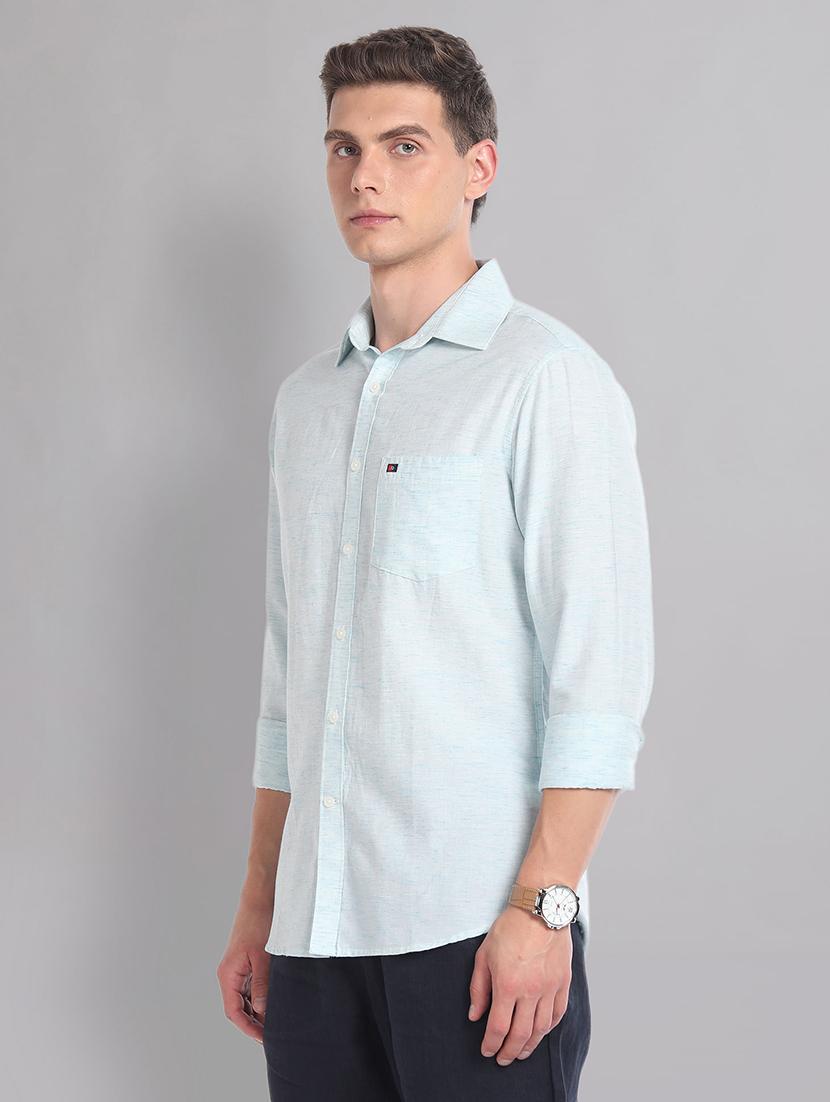 men solid cotton casual shirt - 21338399 -  Zoom Image - 0