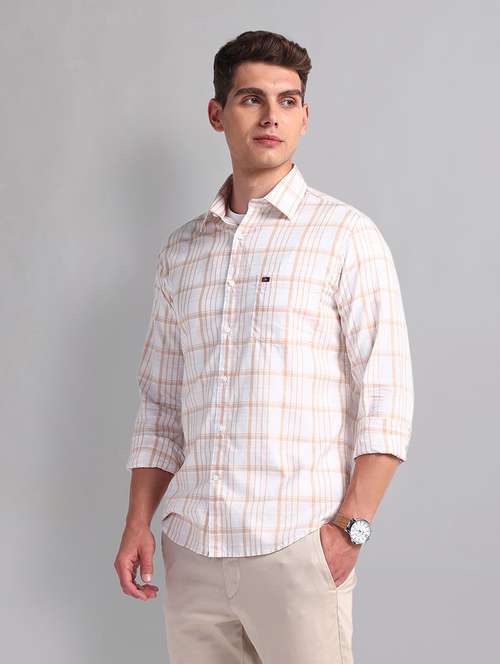 men white regular fit casual shirt - 21338403 -  Standard Image - 0