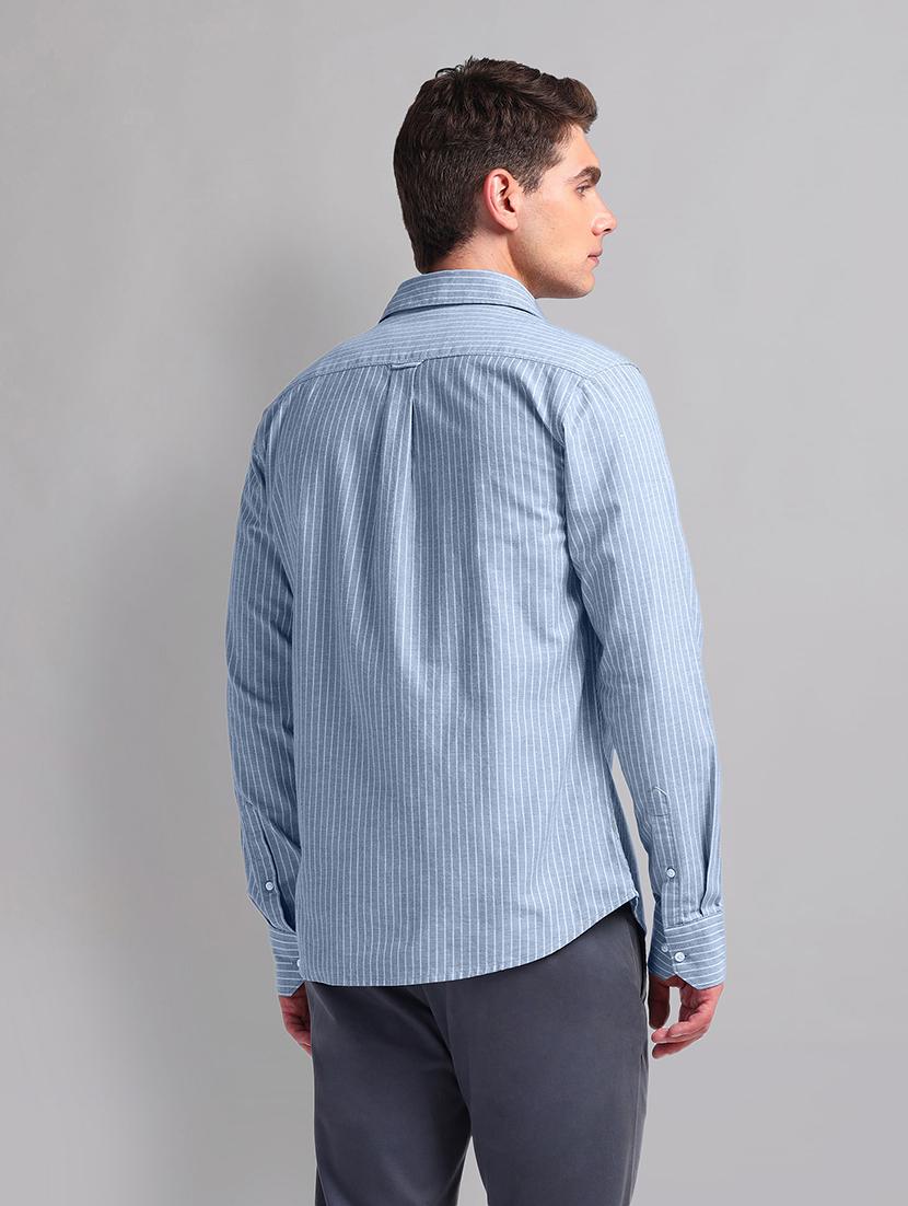 men striped cotton casual shirt - 21338407 - Standard Image - 2