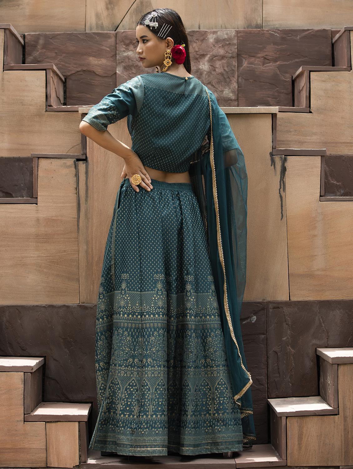 women stitched lehenga choli with dupatta - 21338615 - Standard Image - 2