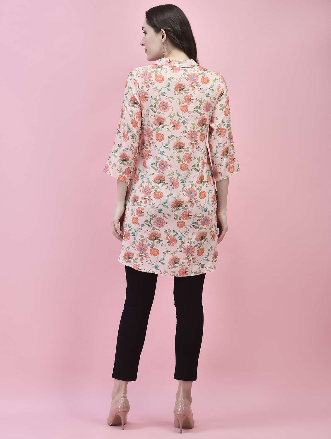 women floral printed straight kurti - 21339301 -  Standard Image - 2
