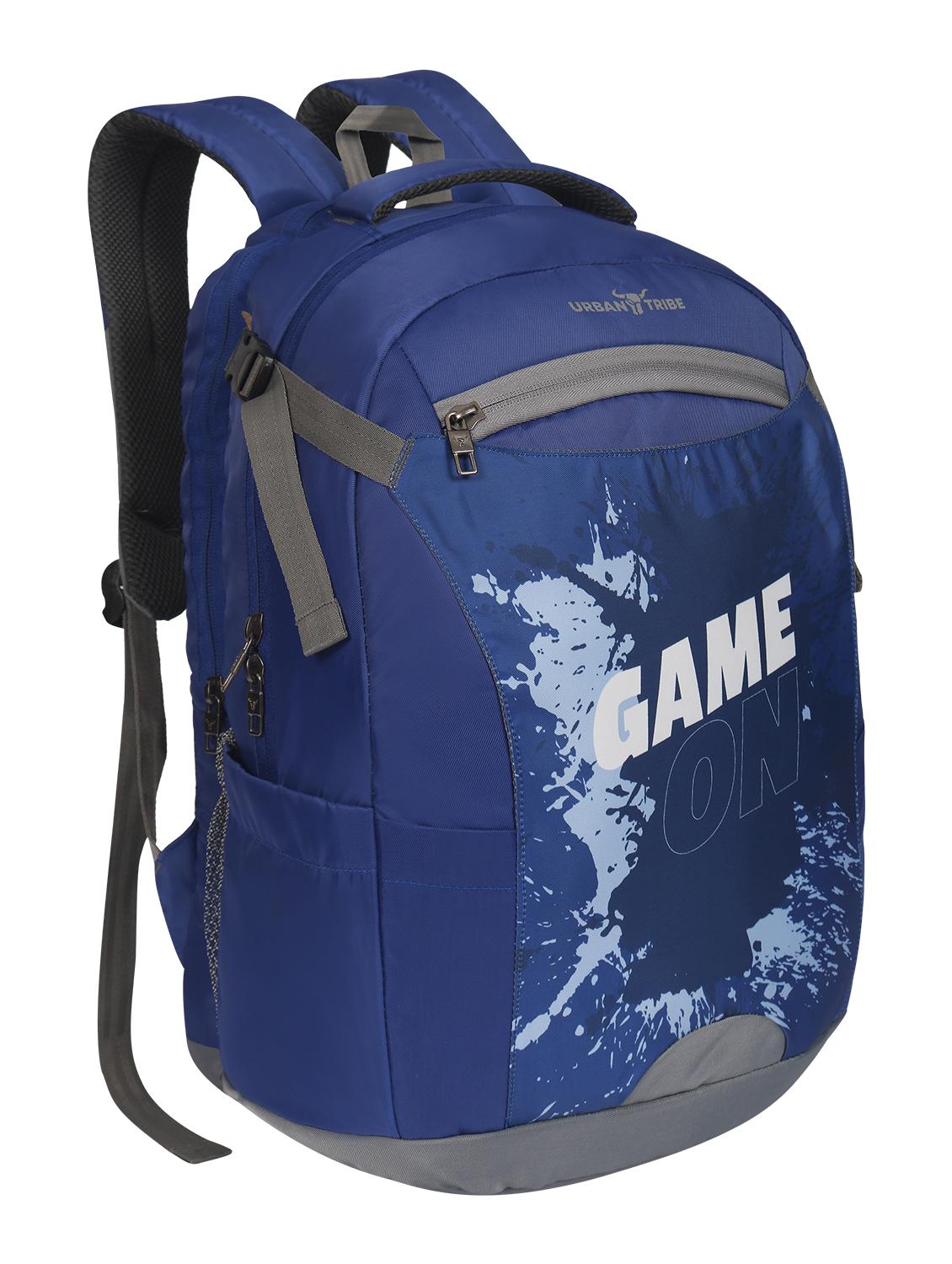 blue solids fashion backpack - 21339353 -  Zoom Image - 0