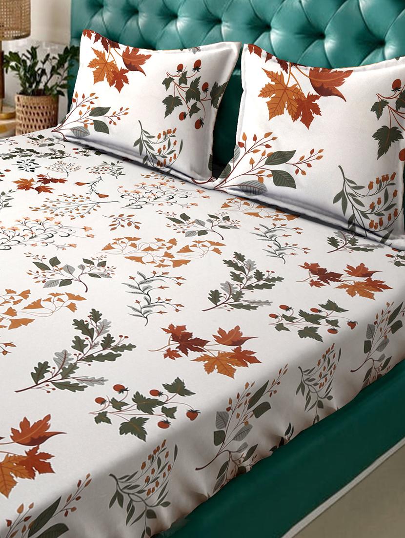 the bedilco microfiber soft cotton king bedsheet for double bed, king size 90 inches x 100 inches with 2 pillow covers - 21339480 - Standard Image - 2