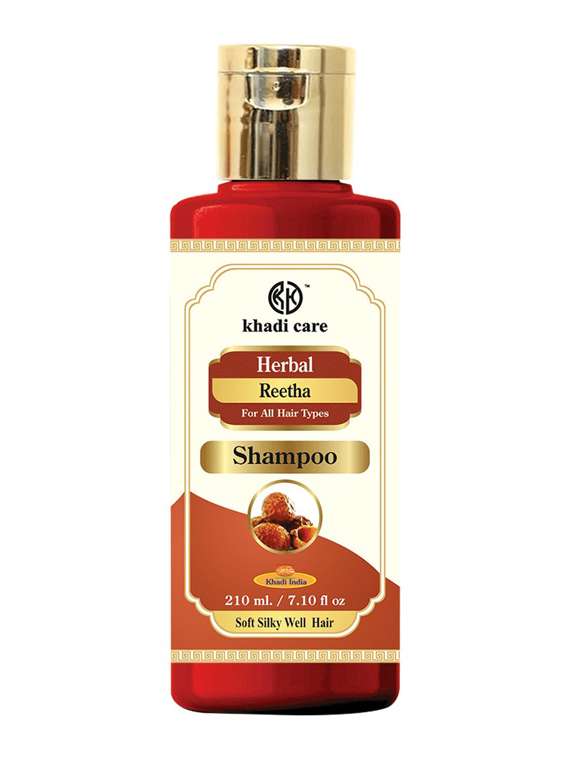 khadi care herbal reetha shampoo - 210ml