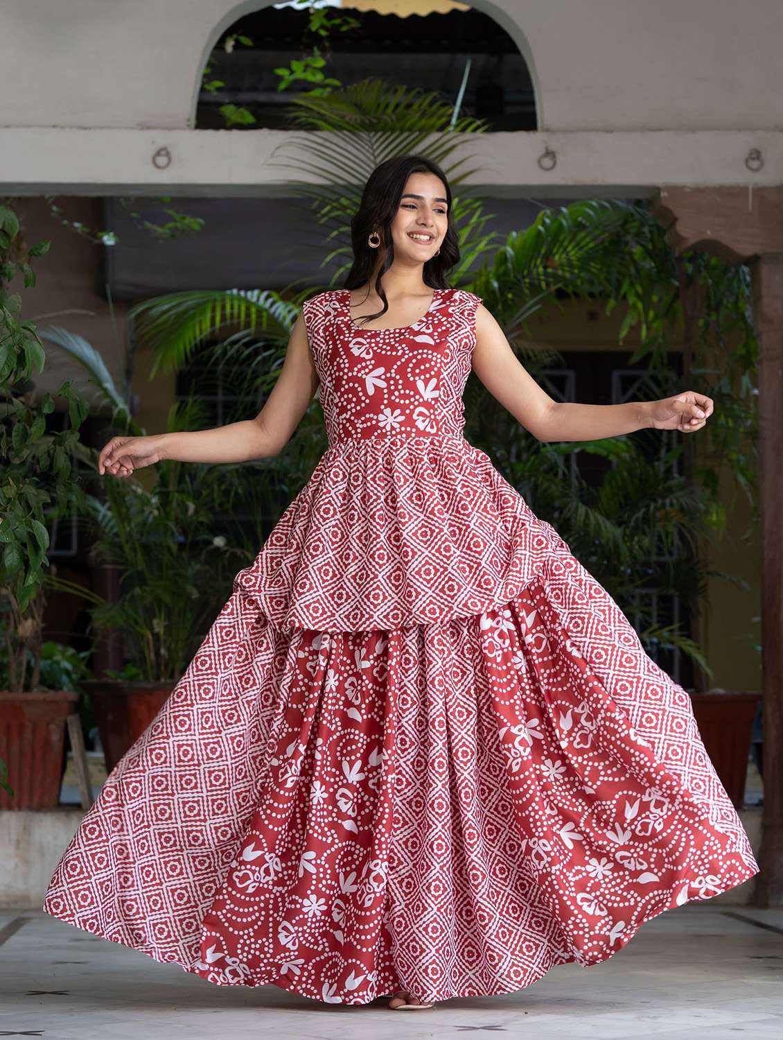 women semi-stitched lehenga choli 
