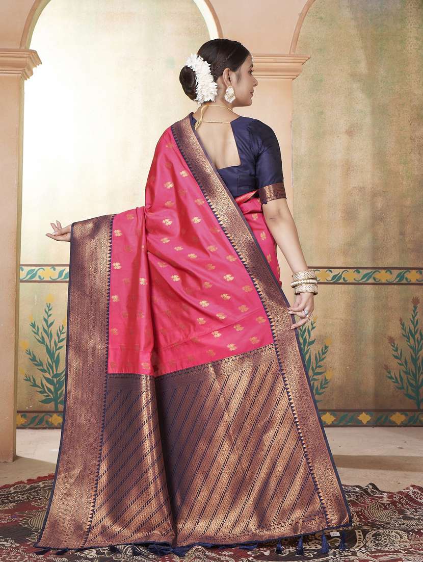 women self design kanjivaram saree with blouse - 21340462 - Standard Image - 2