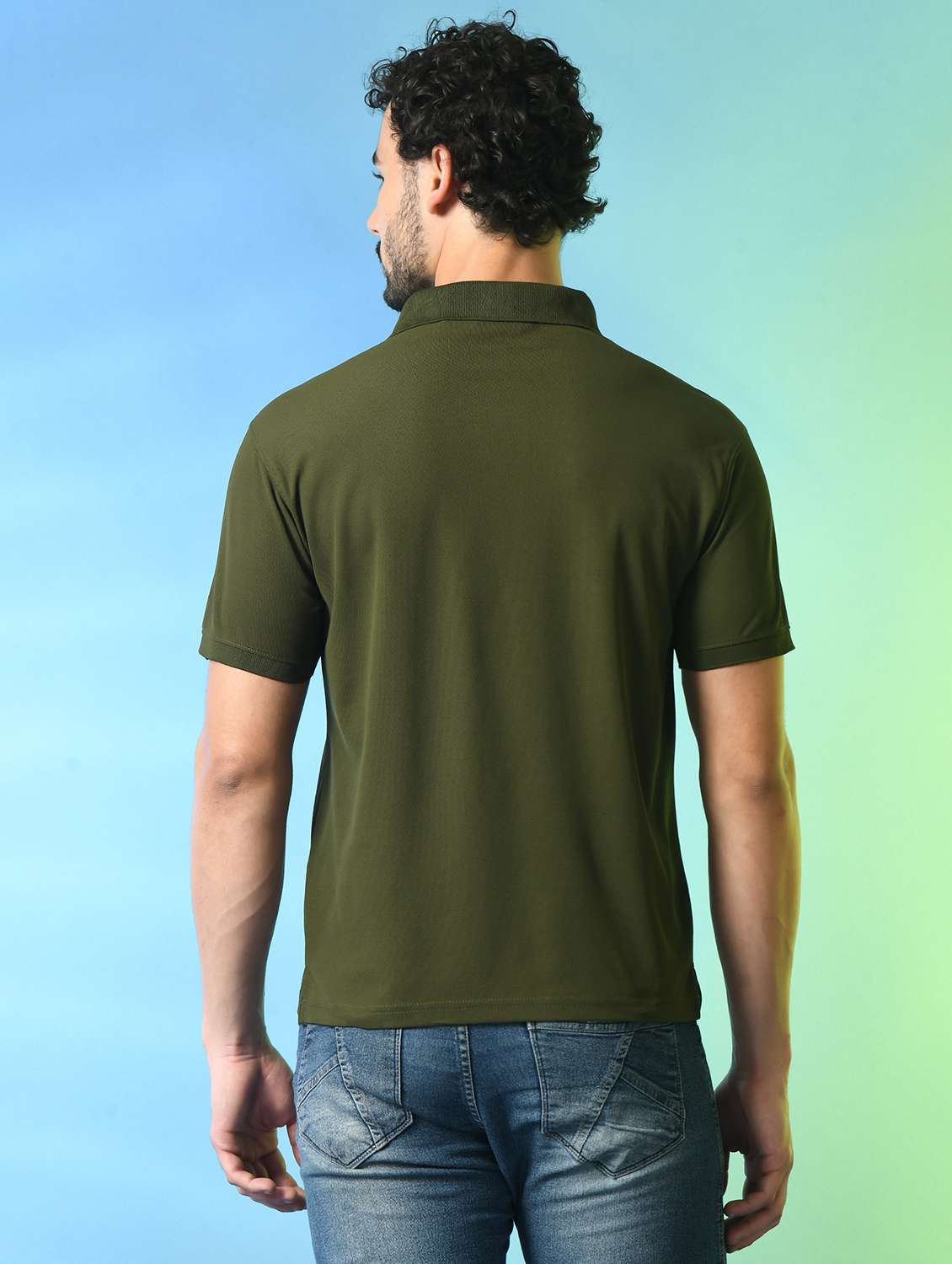 men solid polo t-shirt - 21340530 - Standard Image - 2