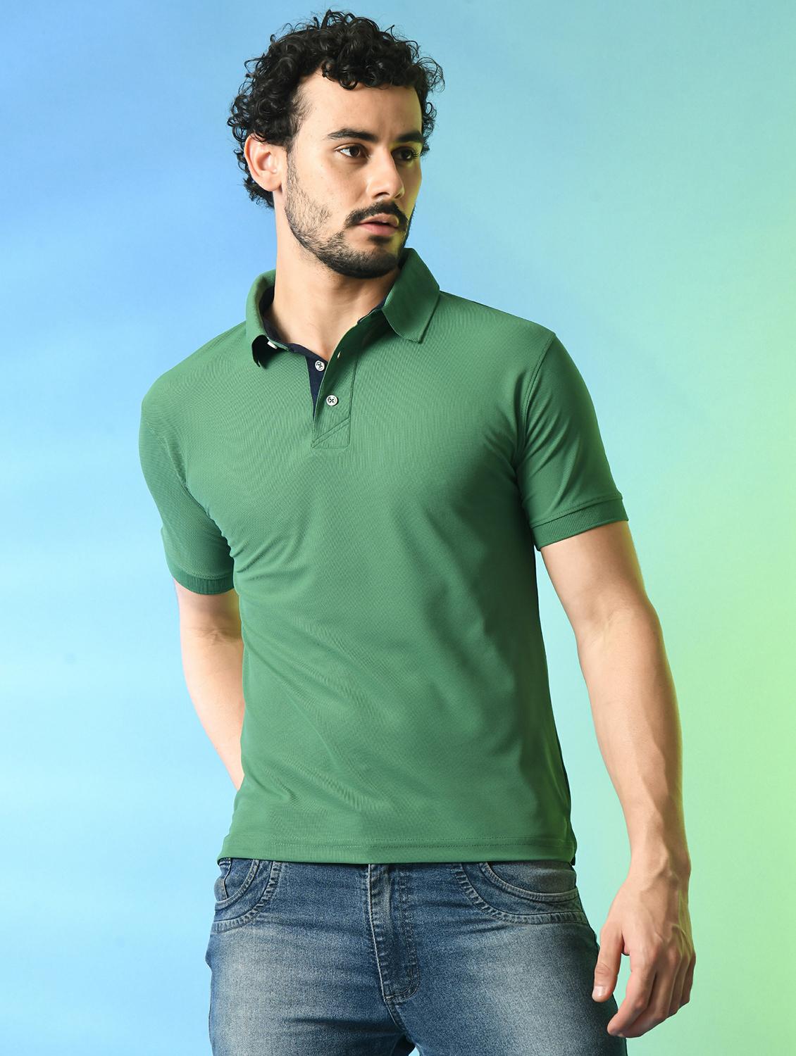 men solid polo t-shirt - 21340532 - Zoom Image - 0