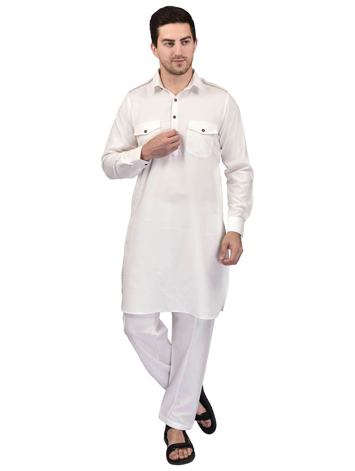 men kurta pyjama ethnic wear set