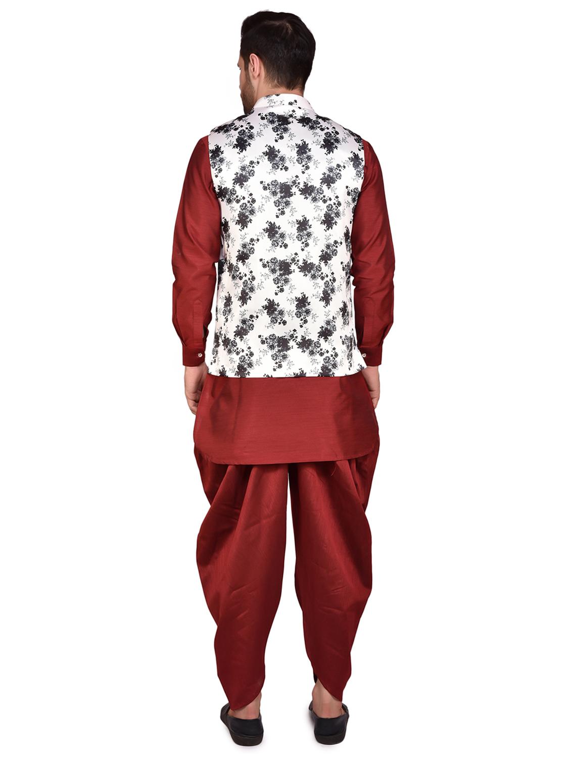 mens dhoti kurta ethnic wear set - 21340642 - Standard Image - 2