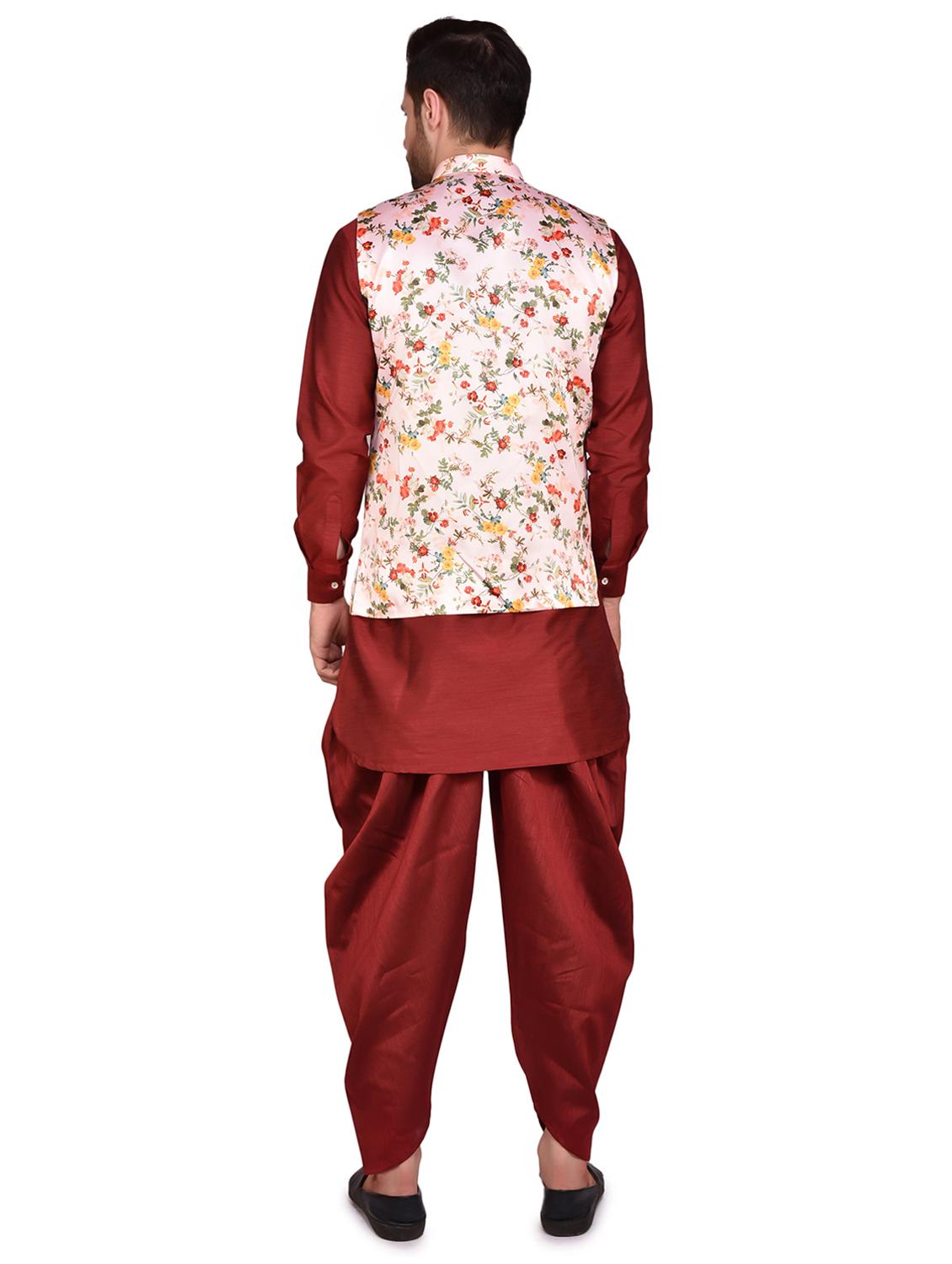 mens dhoti kurta ethnic wear set - 21340643 - Standard Image - 2