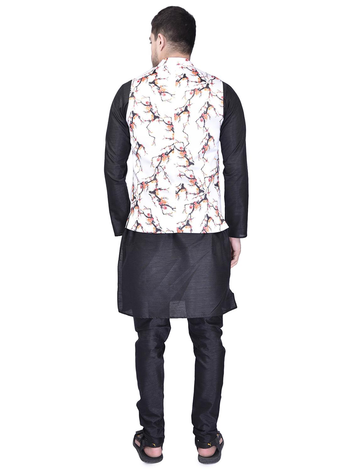 mens kurta pyjama ethnic wear set with nehru jacket - 21340706 - Standard Image - 2