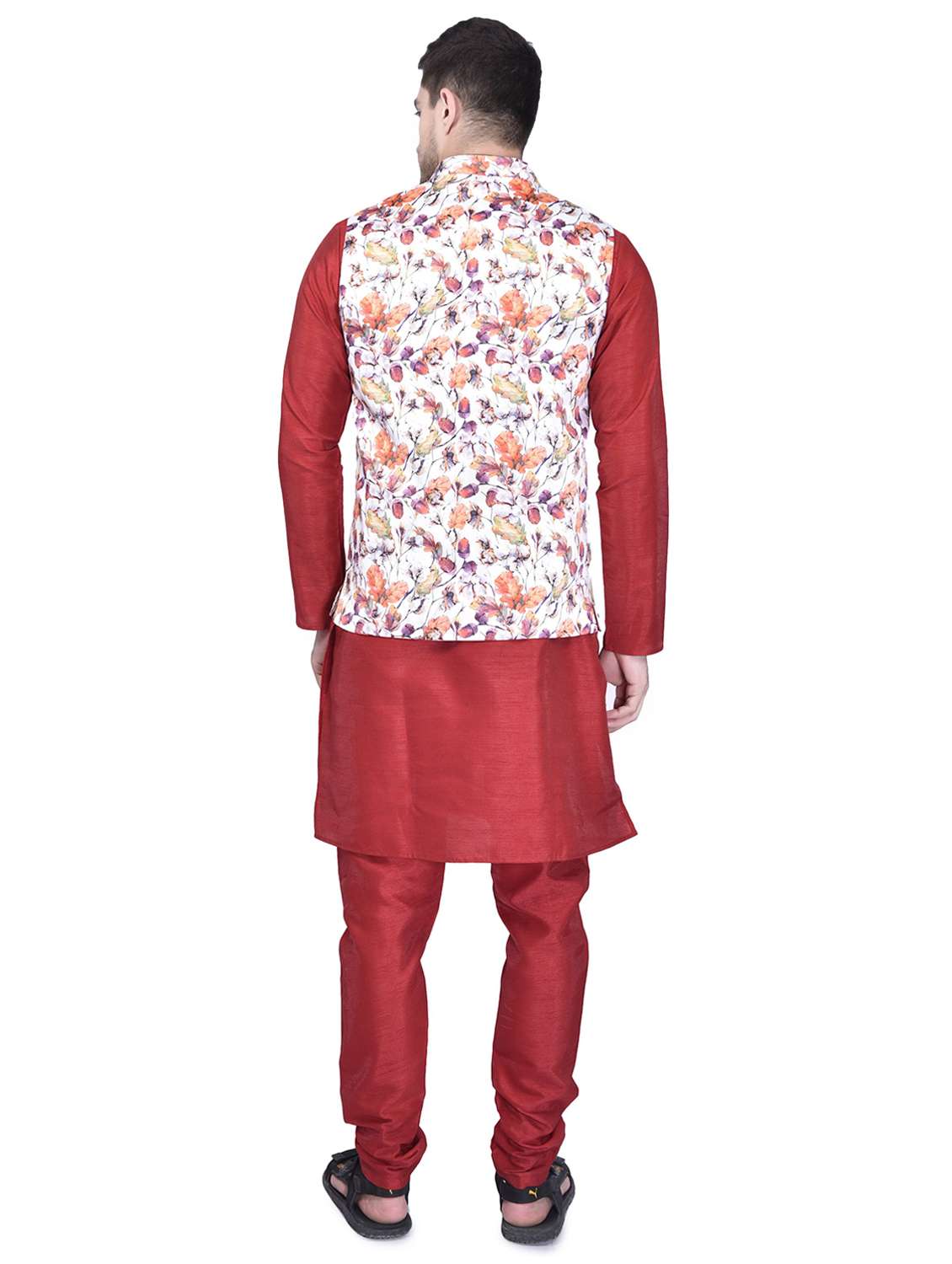 mens kurta pyjama ethnic wear set with nehru jacket - 21340712 -  Standard Image - 2