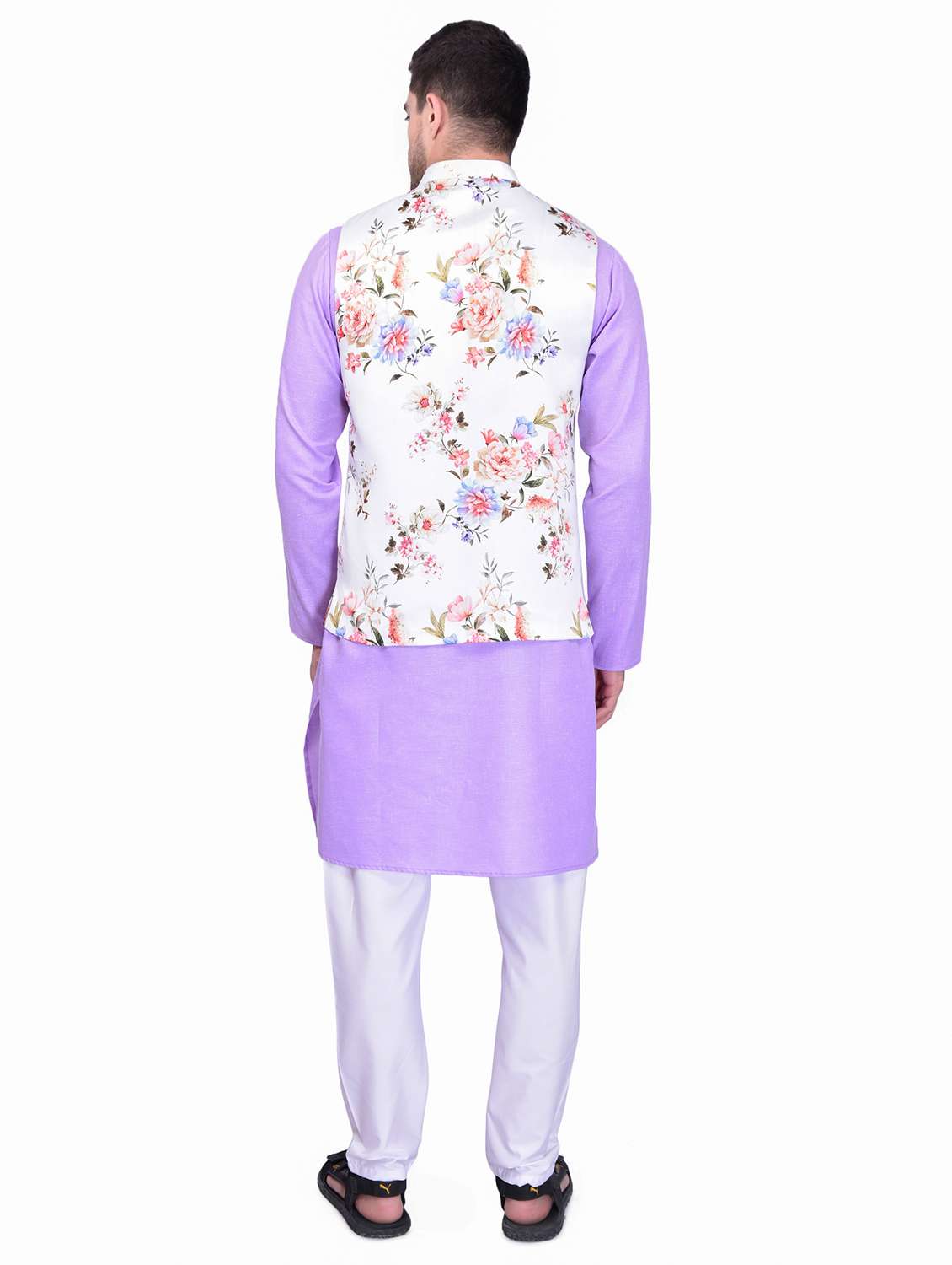 mens kurta pyjama ethnic wear set with nehru jacket - 21340757 -  Standard Image - 2