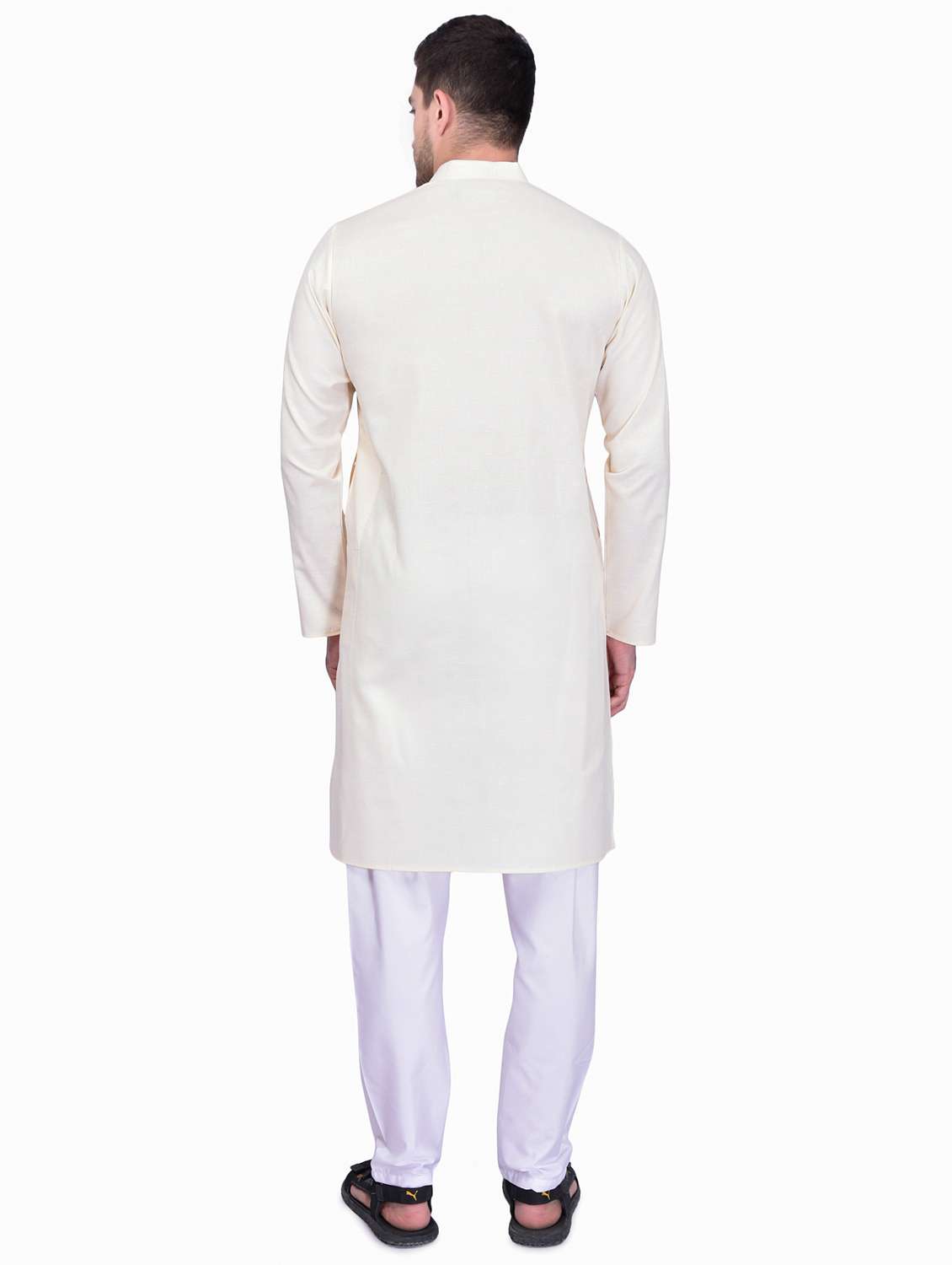 men solid kurta pyjama ethnic wear set - 21340767 -  Standard Image - 2