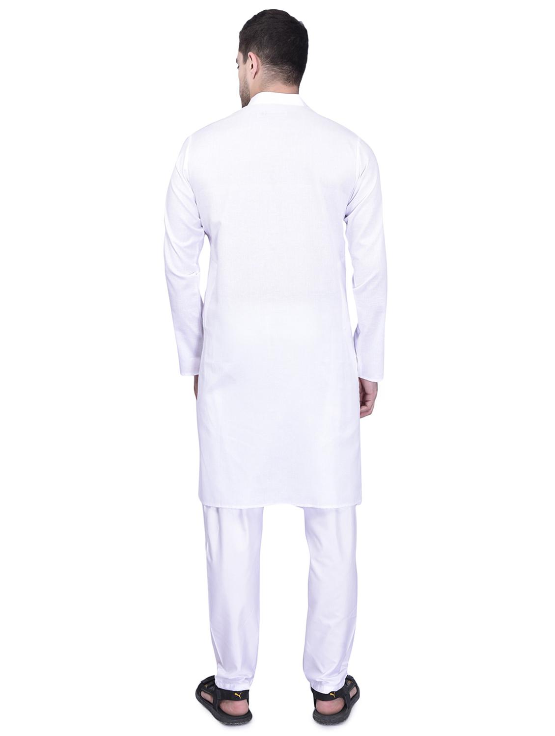men solid kurta pyjama ethnic wear set - 21340769 - Standard Image - 2