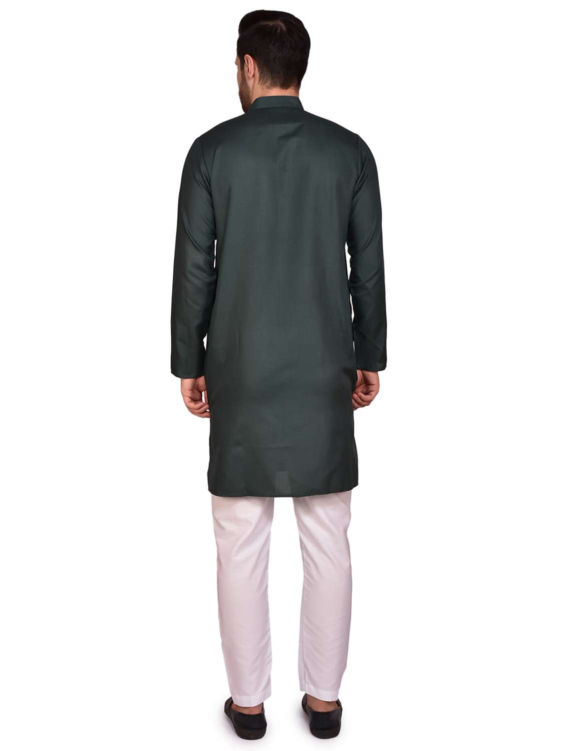 men solid kurta pyjama ethnic wear set - 21340776 -  Standard Image - 2