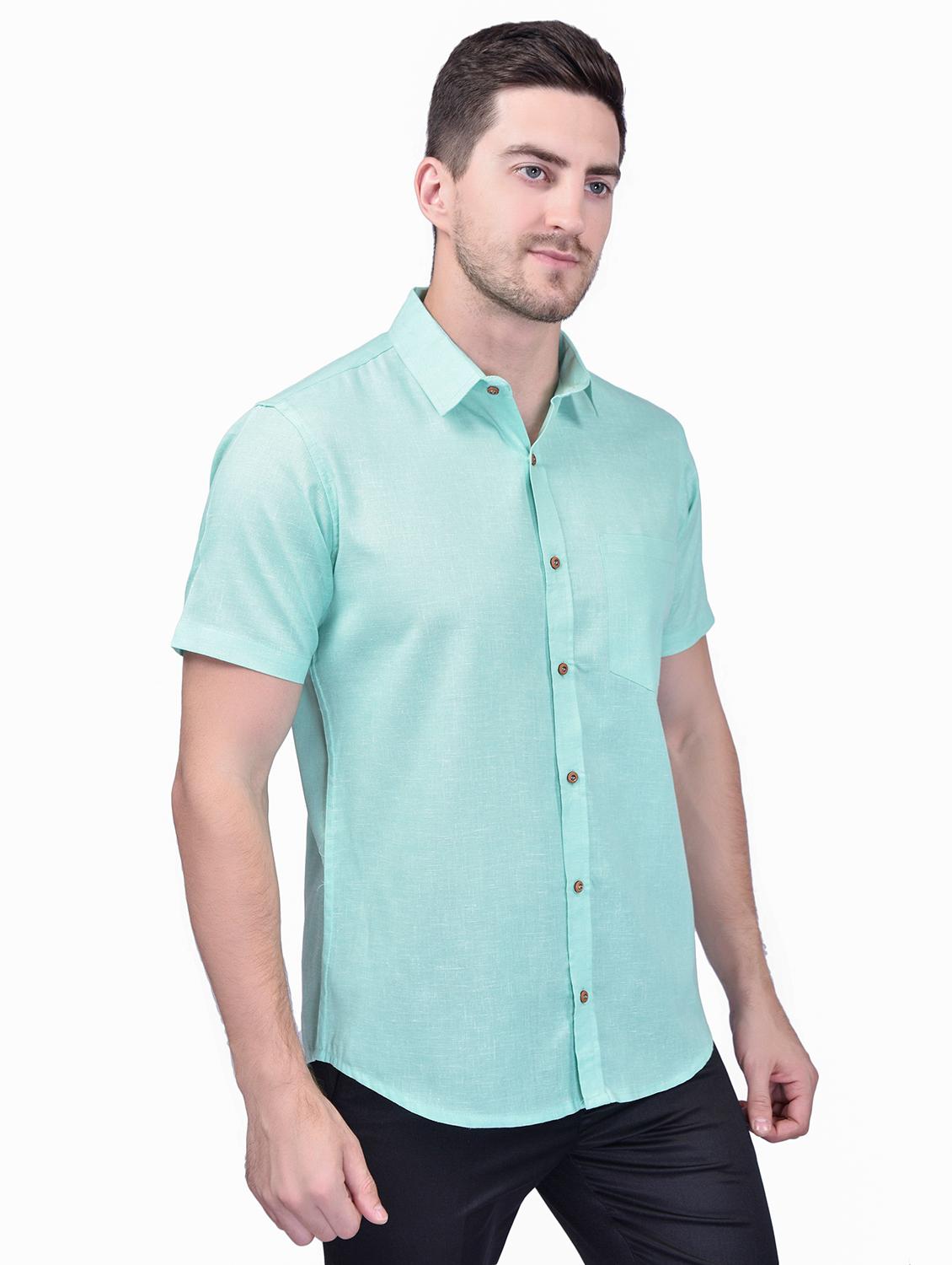 men solid casual shirt - 21340801 - Standard Image - 2