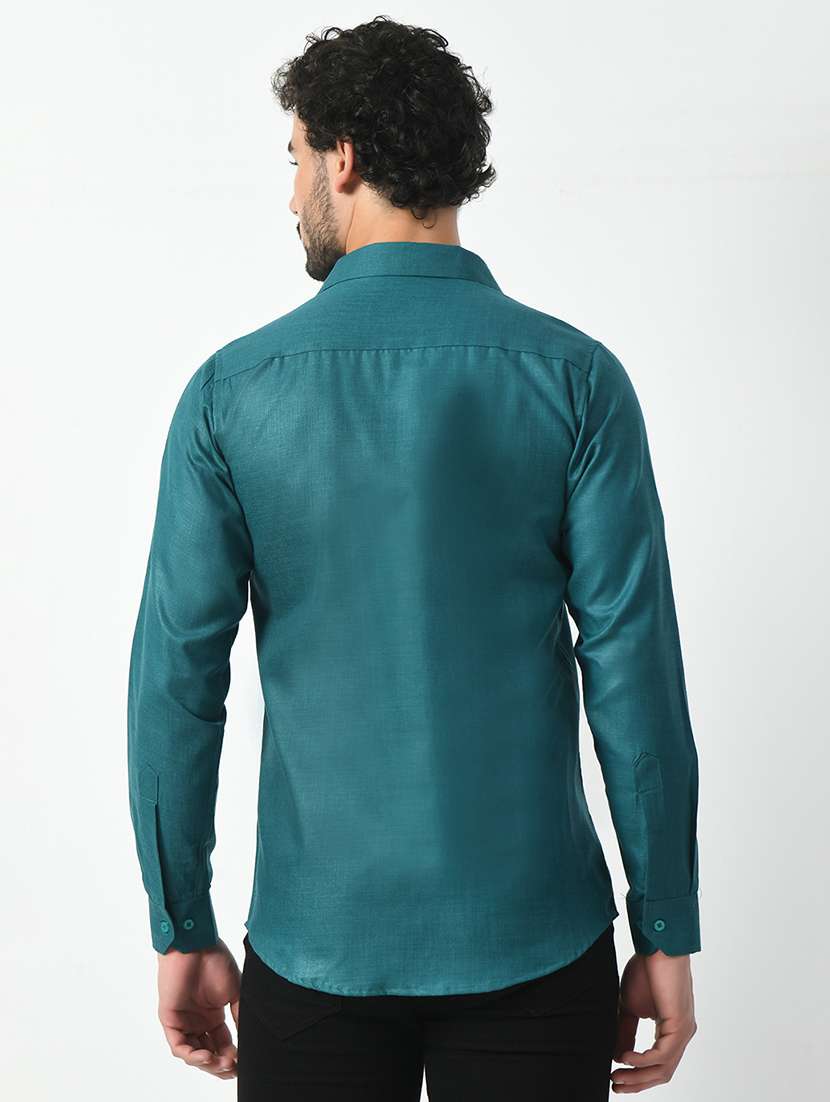 men solid casual shirt - 21340804 - Standard Image - 2