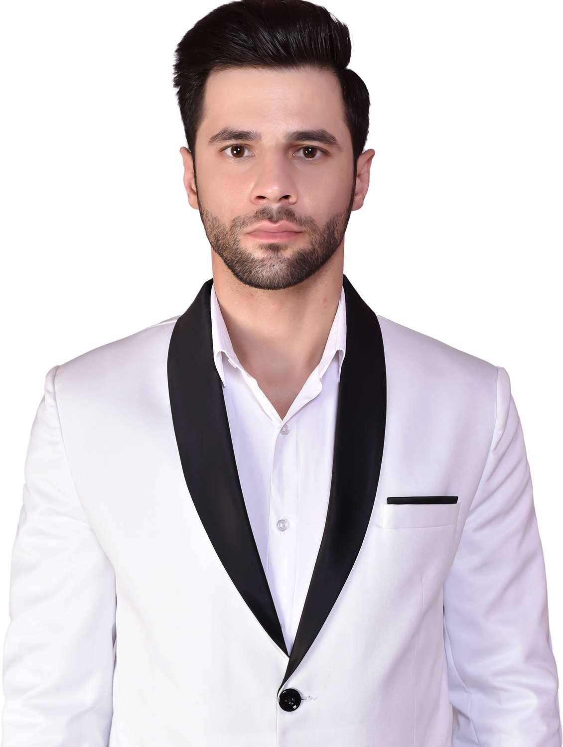 men solids single breasted casual blazer - 21340818 -  Standard Image - 2