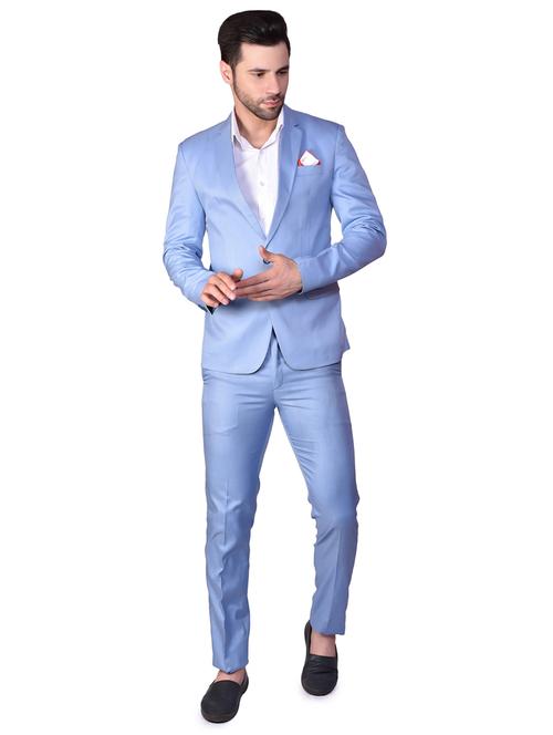 men solids single breasted casual blazer - 21340820 - Standard Image - 0