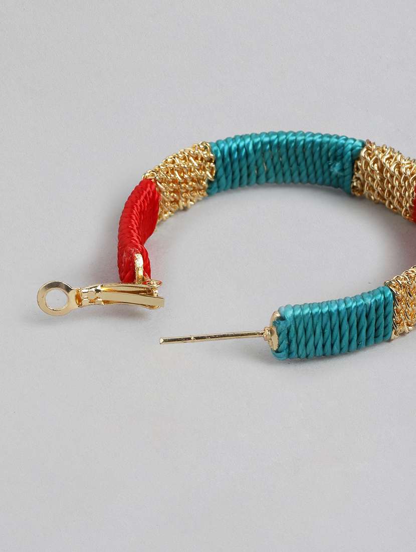 red metal hoop earrings - 21341464 -  Standard Image - 2