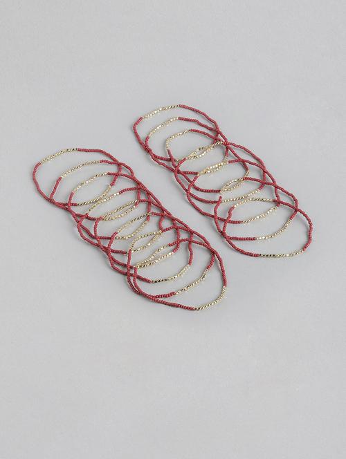red metal beaded bracelet - 21341475 - Standard Image - 0