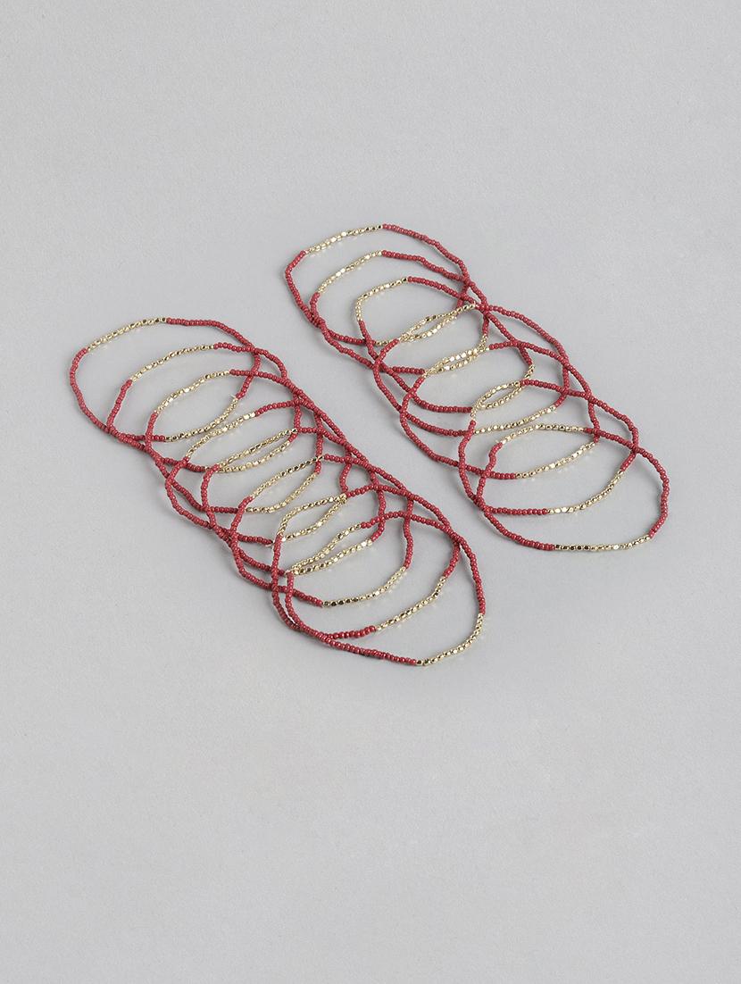 red metal beaded bracelet - 21341475 - Zoom Image - 0