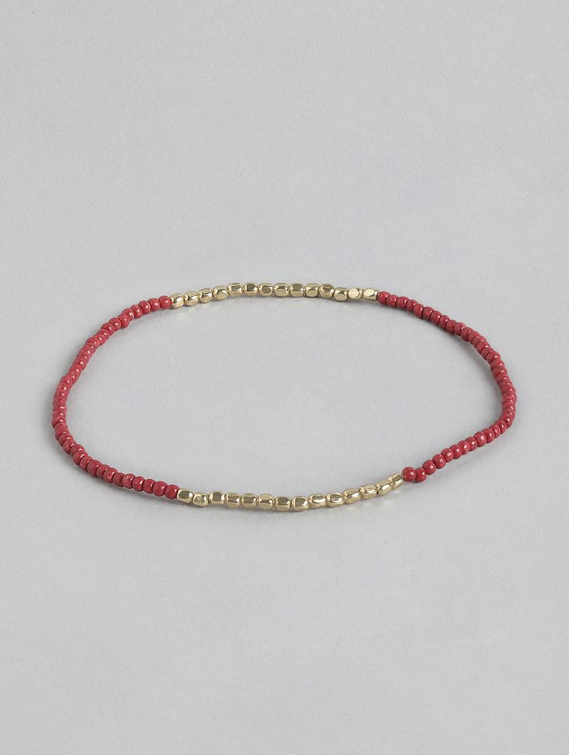 red metal beaded bracelet - 21341475 - Standard Image - 2