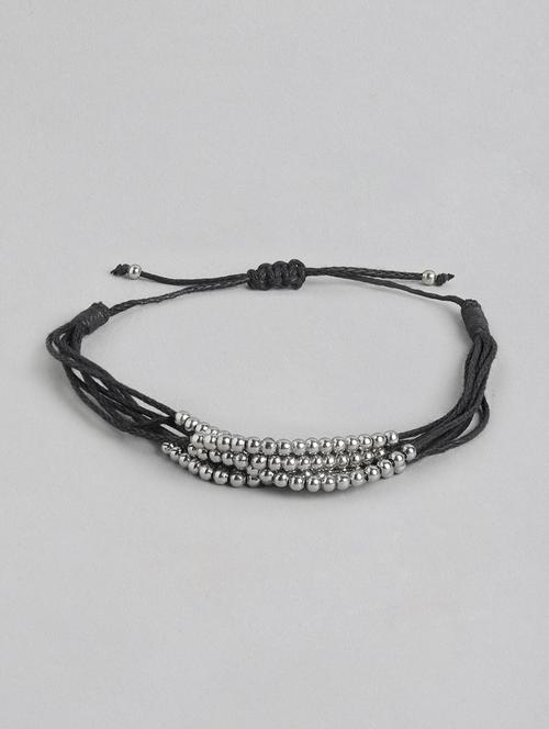 black metal beaded bracelet - 21341478 -  Standard Image - 0