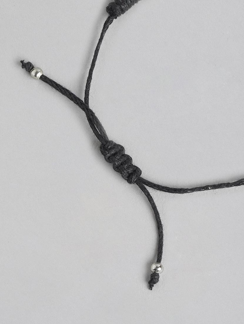 black metal beaded bracelet - 21341478 - Standard Image - 2