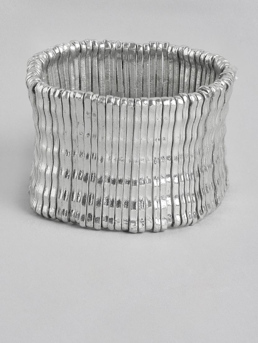 silver metal bangle bracelet - 21341480 -  Zoom Image - 0