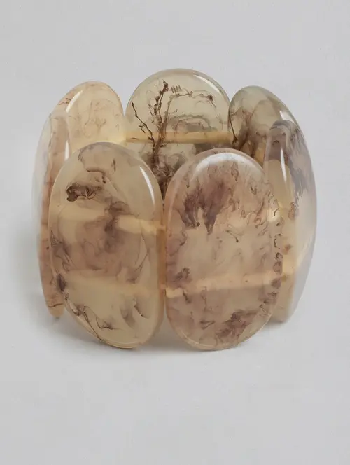 brown metal bangle bracelet - 21341483 - Standard Image - 0