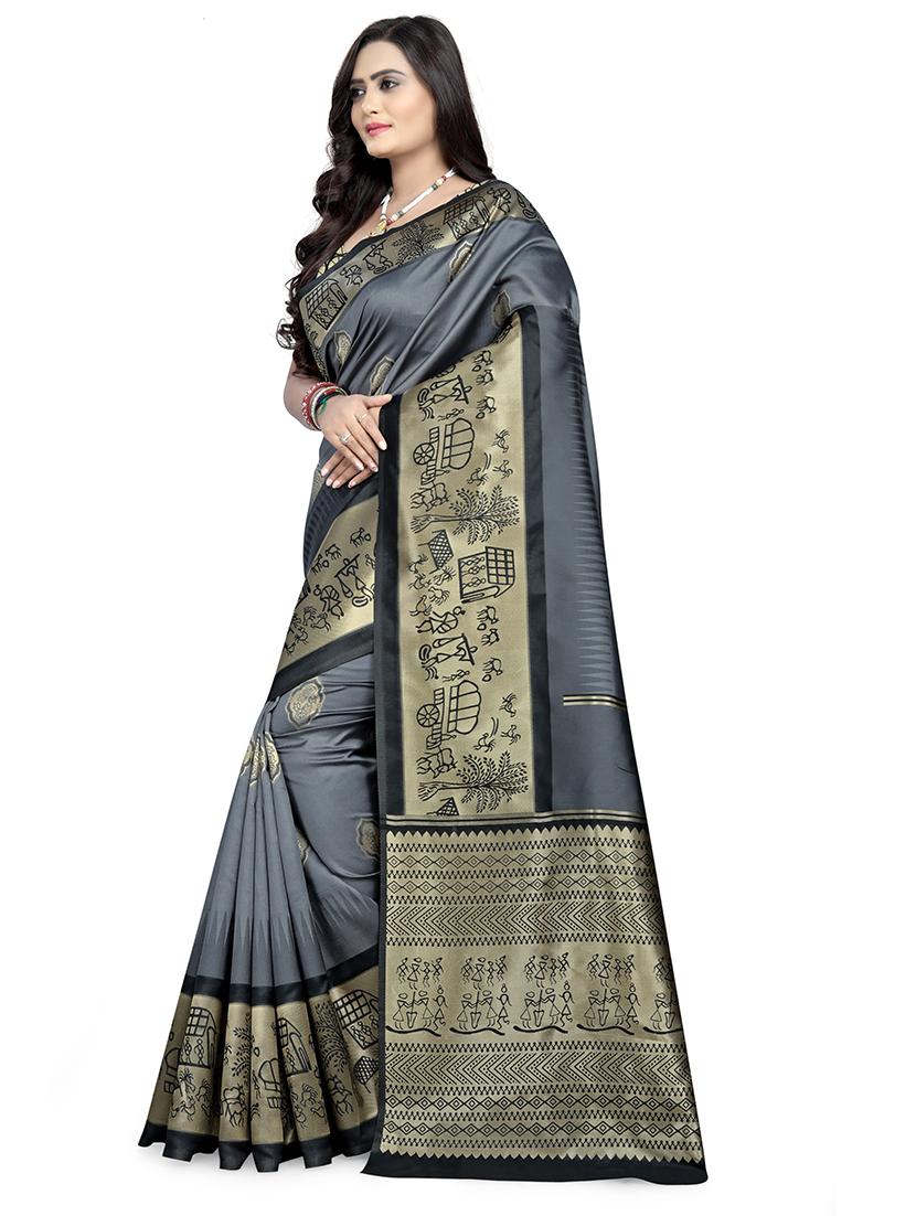 women self design bordered saree with blouse - 21341588 - Standard Image - 2