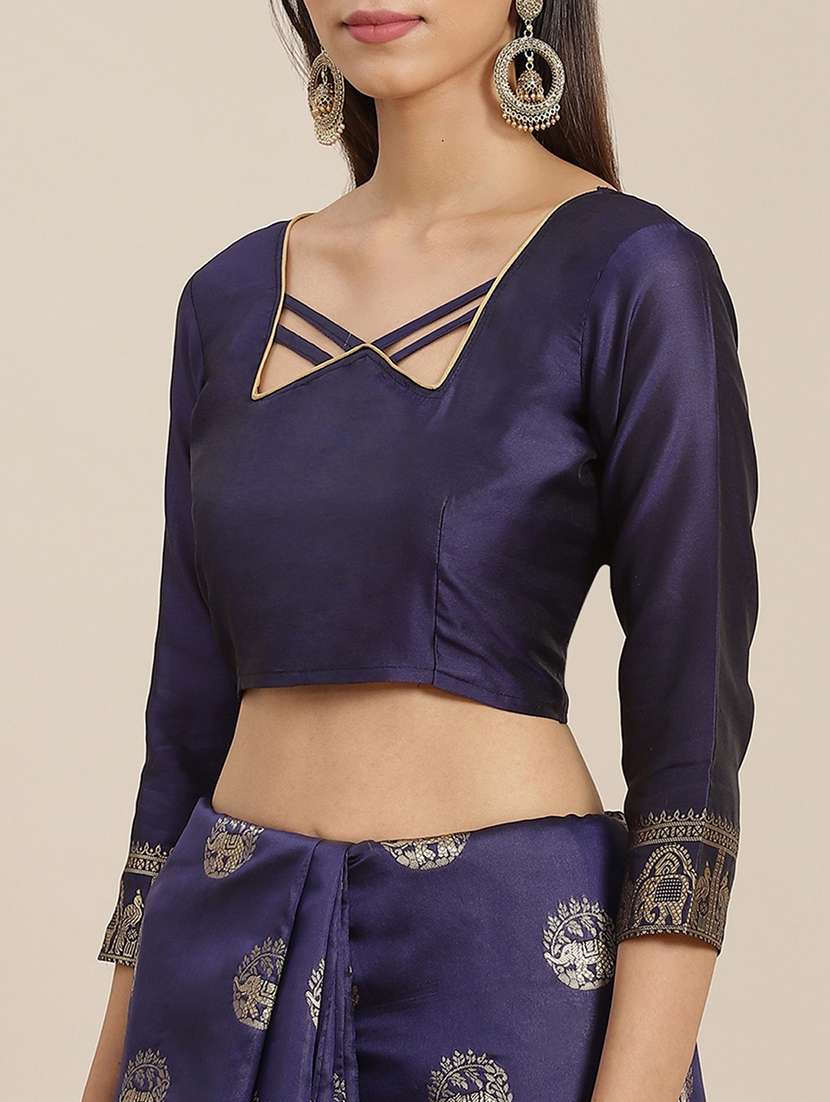 women self design banarasi saree with blouse - 21341593 -  Standard Image - 2